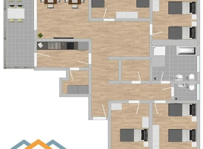 Lap101 - Grosse Moderne Monteurwohnung Uebergangswohnung * Lappersdorf (Regensburg)
